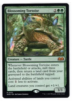 MTG Blossoming Tortoise, Wilds of Eldraine Mythic Creature (WOE) Magic Near Mint - Image 1