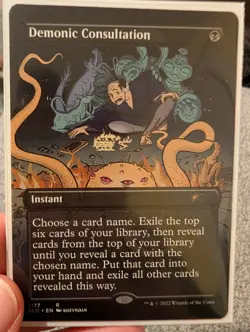 MTG Demonic Consultation - Kozyndan Secret Lair Drop NM Non-Foil - Image 1