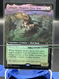 Abigale, Eloquent First-Year (Extended Art) R Foil Lorwyn Eclipsed 368 NM - Image 1