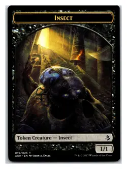 Amonkhet #19 Insect Token / #10 Sacred Cat - Image 1