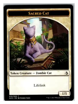 Amonkhet #19 Insect Token / #10 Sacred Cat - Image 2