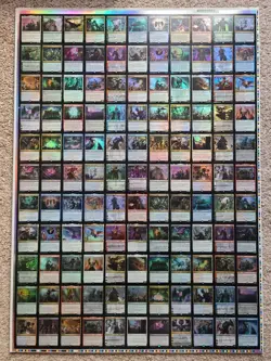 MTG Foil War of The Spark Rare Uncut Sheet 2019, Not Mint but Still Beautiful! - Image 1