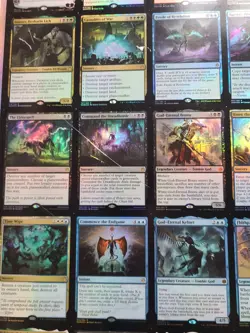 MTG Foil War of The Spark Rare Uncut Sheet 2019, Not Mint but Still Beautiful! - Image 4