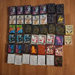 Lot Of 44, Assorted Pokemon Themed 65 Premium Card Sleeve Sealed Packs - Image 1