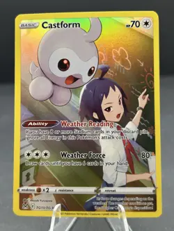 Pokemon TCG Castform Lost Origin Trainer Gallery TG11/TG30 Holo Ultra Rare - Image 1