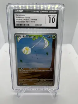 CGC 10 Tarountula 199/198 Illustration Rare - Scarlet & Violet - Pokemon Pop 19 - Image 1