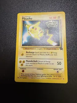 Pikachu #4 1999 WB Black Star Promo Pokemon the First Movie Pokemon TCG NM WOTC - Image 1