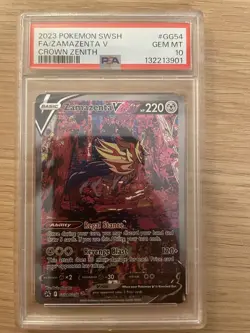 Pokemon Zamazenta v Full Art GG54/GG70 Crown Zenith Galarian Gallery PSA 10 - Image 1