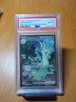 2025 POKEMON EN-BLACK BOLT SPECIAL ILLUSTRATION RARE SERPERIOR EX 164 PSA 10 - Image 2