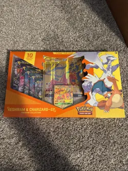Pokemon Reshiram & Charizard GX Premium Collection - SEALED - LIGHT BOX DAMAGE - Image 1