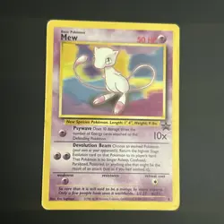 Pokemon TCG - Mew #8 WoTC Black Star Promo Vintage 1999 - MP - Image 1