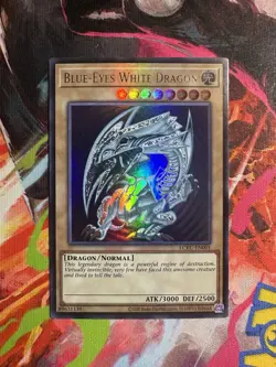 Blue-Eyes White Dragon Ultra Rare, LCKC-EN001, Holo, version 2 - Image 1