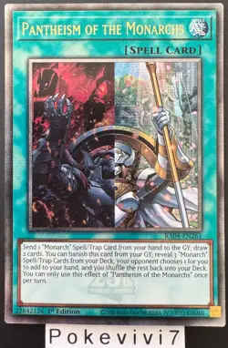 Carte YU-GI-OH! PANTHEISM OF THE MONARCHS RA04-EN261 QCSR NEUF - Image 1