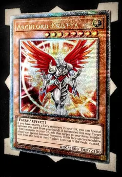 Archlord Kristya VASM-EN048 Quarter Century Rare 1st Edition Yugioh - Image 1