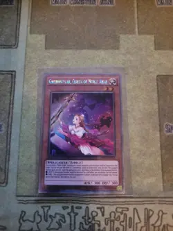YUGIOH GWENHWYFAR QUEEN OF NOBLE ARMS NKRT-EN012 PLATINUM LIMITED ED VLP - Image 1
