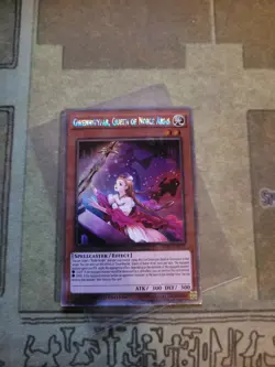 YUGIOH GWENHWYFAR QUEEN OF NOBLE ARMS NKRT-EN012 PLATINUM LIMITED ED VLP - Image 2