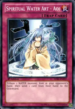 Yugioh! Spiritual Water Art - Aoi - SDRE-EN037 - Common - 1st Edition LP - Image 1