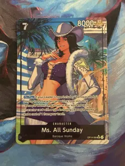 ONE PIECE Ms. All Sunday (Alternate Art) - The Azure Sea's Seven (OP14) NM/M - Image 1