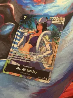 ONE PIECE Ms. All Sunday (Alternate Art) - The Azure Sea's Seven (OP14) NM/M - Image 2