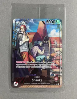 One Piece SEALED Shanks OP09-001 2025 PSA Magazine Promo - Image 1