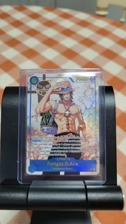 One Piece Carrying on His Will Portgas D Ace Alt Art OP13-119 SEC - Image 1