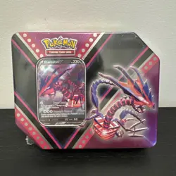 Pokemon TCG V Powers Eternatus Tin Trading Card Game 820650807398 - Image 1