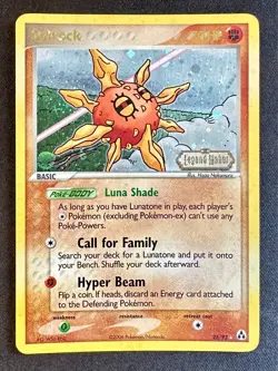 Solrock 25/92 2006 EX Legend Maker Set Pokemon Card Reverse Holo Rare - Lp/Mp - Image 1