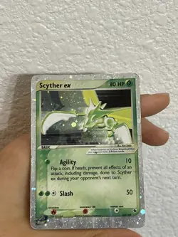Scyther EX 102/109 Ruby and Sapphire Holo Rare Vintage Card HP - Image 1