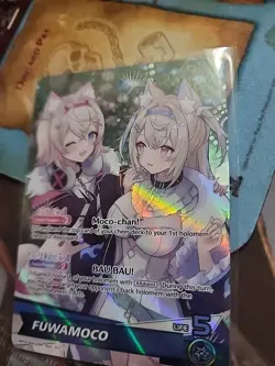 Fuwamoco OSR ELITE SPARK HBP03-004 English Hololive Official Card Game - Image 1