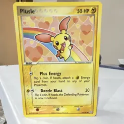 Pokemon Plusle EX Hidden Legends 69/101 Regular Common 50 HP English TCG Card - Image 1