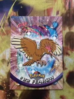 FEAROW #22 - BLUE Logo - NON-HOLO - SERIES 1 - TOPPS Pokemon Card - Lp - Image 1