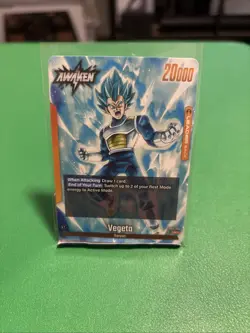 Dragon Ball Super Card Game Fusion World Blazing Aura Vegeta FB02-105 Reg Leader - Image 1