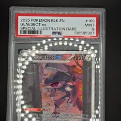 Pokemon TCG Genesect EX 067/086 Black Bolt Double Rare Holo Card PSA 9 - Image 4