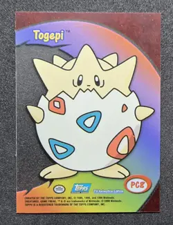 2000 Topps Pokemon Togepi Clear TV Animation Card #PC8 READ* - Image 2