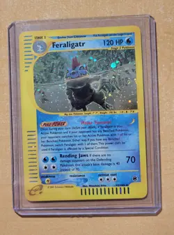 Pokemon TCG Feraligatr Holo Card 12/165 Rare Expedition Base Set - Image 1