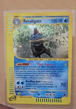 Pokemon TCG Feraligatr Holo Card 12/165 Rare Expedition Base Set - Image 2