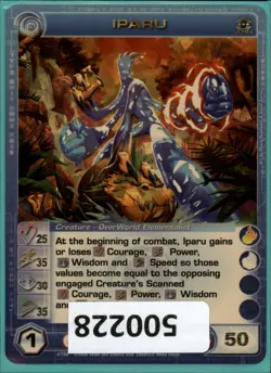 (500228) IPARU 25/35/30/35/50 (2 Max Stats) Ultra Rare Foil Chaotic Card - Image 1