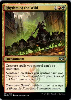 RHYTHM OF THE WILD 201 UNCOMMON RAVNICA ALLEGIANCE MAGIC: THE GATHERING LP - Image 1