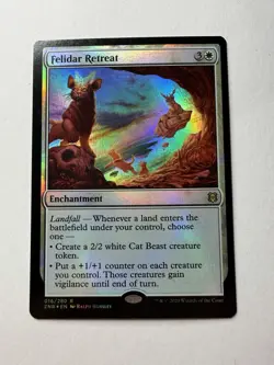 MTG Zendikar Rising Felidar Retreat Foil M/NM - Image 1