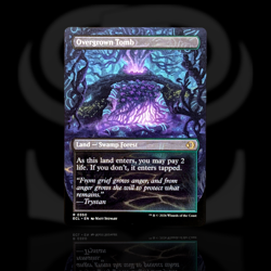 Overgrown Tomb •Borderless Alt Art• Rare Land, Swamp Forest, Lorwyn Eclipsed ECL - Image 2