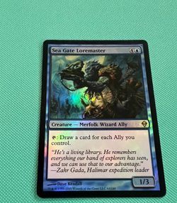 Foil - Sea Gate Loremaster - Zendikar - MTG - Magic the Gathering - Foil - Image 1