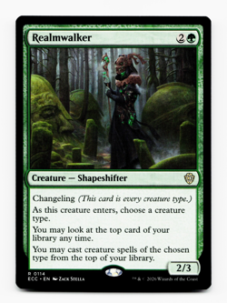 Realmwalker [Commander: Lorwyn Eclipsed] Magic MTG ECC 0114 NM 🌳 - Image 1