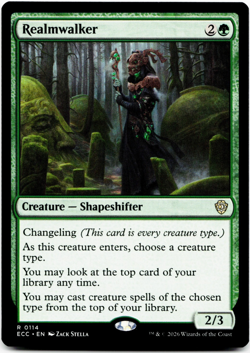 Realmwalker [Commander: Lorwyn Eclipsed] Magic MTG ECC 0114 NM 🌳 - Image 3