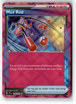 Max Rod ⭐ 116/131 Holo ACE SPEC Rare Prismatic Evolutions 2025 Pokemon NM - Image 1