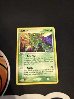 Pokemon, Scyther, EX Unseen Forces, 46/115 Holo Foil Stamp, English, DMG - Image 1