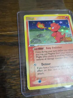 Pokemon Team Rocket Returns Magby 24/109 Reverse Holo Rare - Image 3