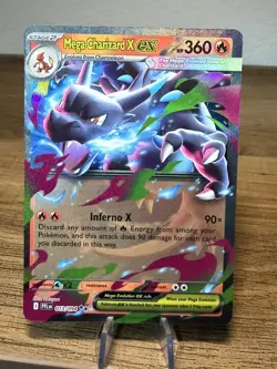 Pokemon TCG Mega Charizard X ex 013/094 Double Rare Phantasmal Flames PFL NM - Image 1