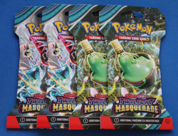 POKEMON SCARLET & VIOLET TWILIGHT MASQUERADE 4 PACKS SEALED - Image 1
