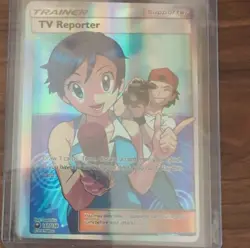 Pokemon TV Reporter Full Art Ultra Rare Holo SM-Celestial Storm 167/168 - Image 1