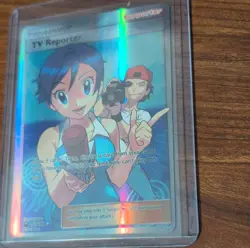 Pokemon TV Reporter Full Art Ultra Rare Holo SM-Celestial Storm 167/168 - Image 4